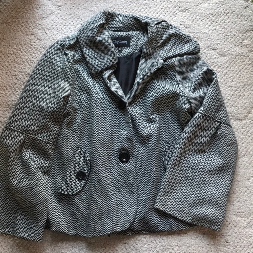 NWOT Black and white patterned jacket